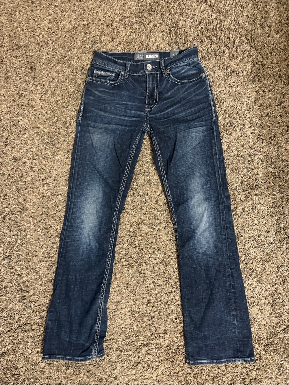 BKE 27s Aiden Men’s Indigo Straight Jeans